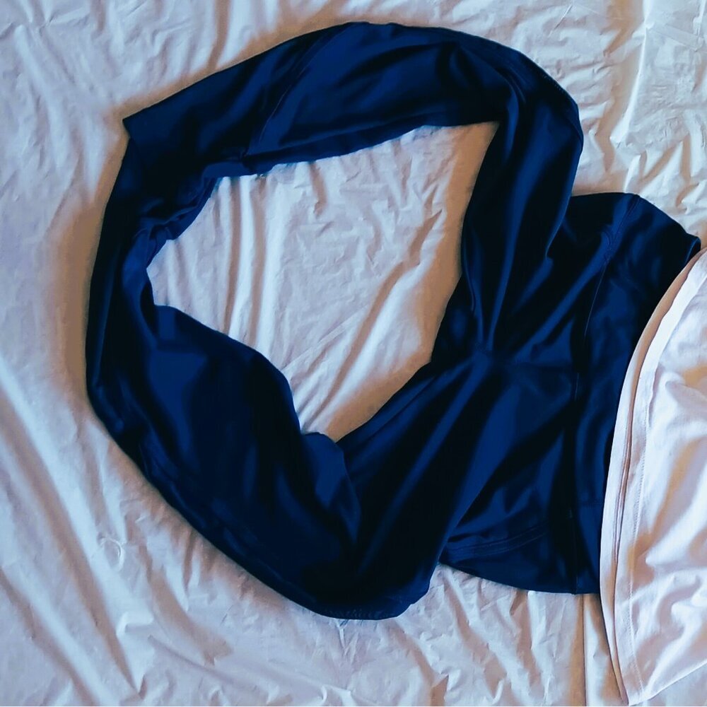 TEAL BLUE YOGALICIOUS PANTS, ANN TALOR LOFT TOP W/ ELASTICIZED NECKLINE - Picture 7 of 10